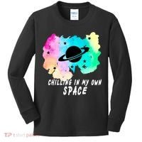 Space Planets Celestial UFO Universe Galaxy Stars Saturn Sky Kids Long Sleeve Shirt thumb 0