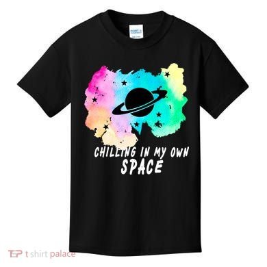 Space Planets Celestial UFO Universe Galaxy Stars Saturn Sky Kids T-Shirt