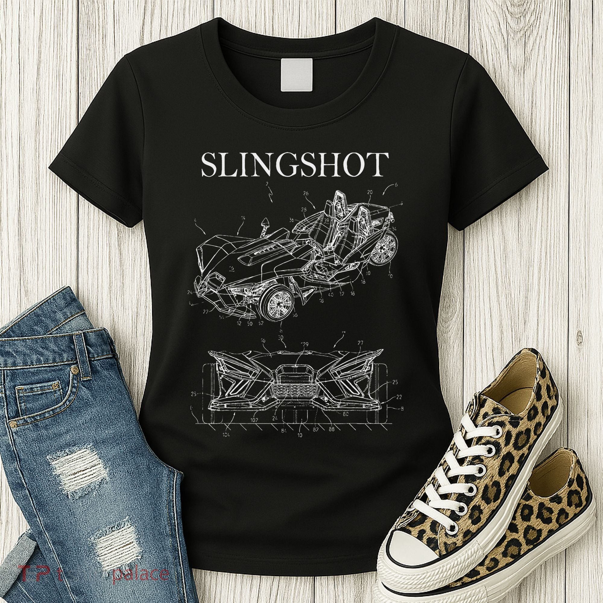 Slingshot Patent Car Sling Shot Women's T-Shirt