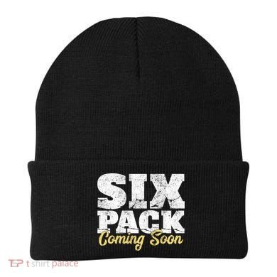 Six Pack Coming Soon Funny Workout Gym Exercise Meaningful Gift Beanie