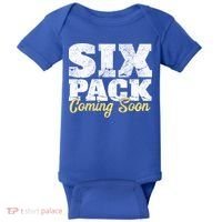 Six Pack Coming Soon Funny Workout Gym Exercise Meaningful Gift Baby Bodysuit thumb 0