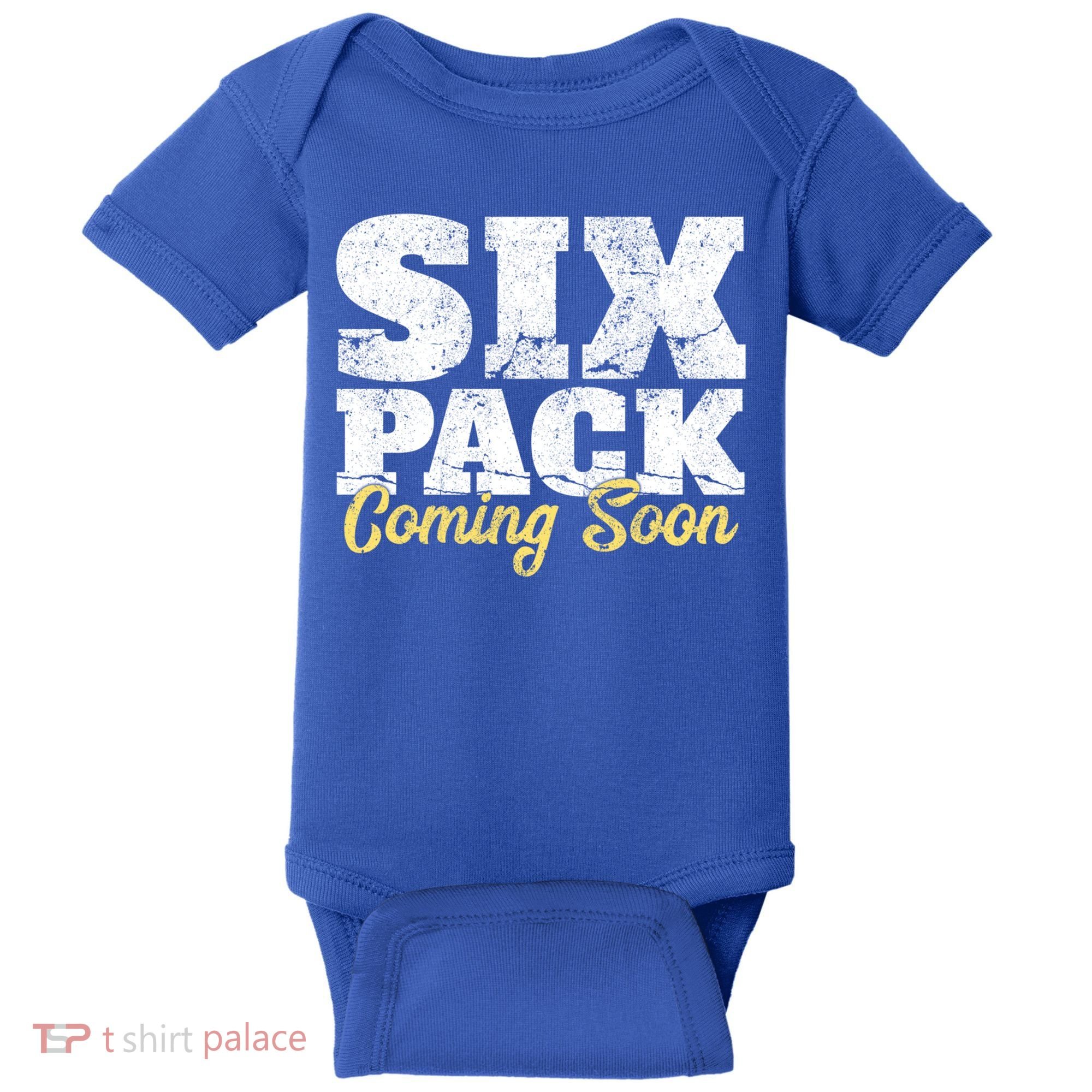 Six Pack Coming Soon Funny Workout Gym Exercise Meaningful Gift Baby Bodysuit