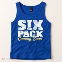 Six Pack Coming Soon Funny Workout Gym Exercise Meaningful Gift Tank Top thumb 2