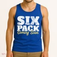 Six Pack Coming Soon Funny Workout Gym Exercise Meaningful Gift Tank Top thumb 3