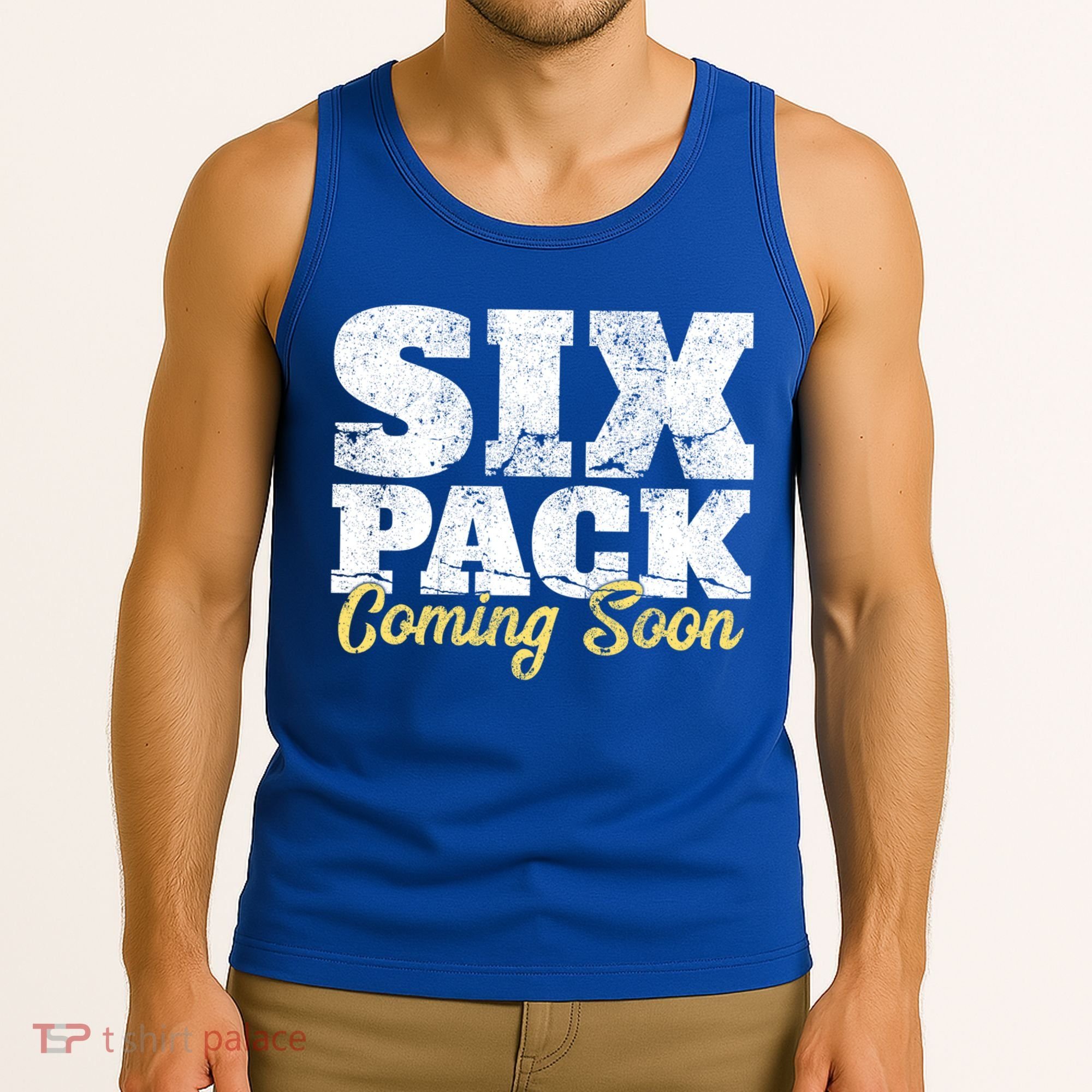 Six Pack Coming Soon Funny Workout Gym Exercise Meaningful Gift Tank Top