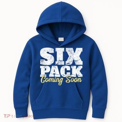 Six Pack Coming Soon Funny Workout Gym Exercise Meaningful Gift Kids Hoodie