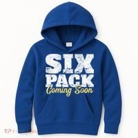 Six Pack Coming Soon Funny Workout Gym Exercise Meaningful Gift Kids Hoodie thumb 0