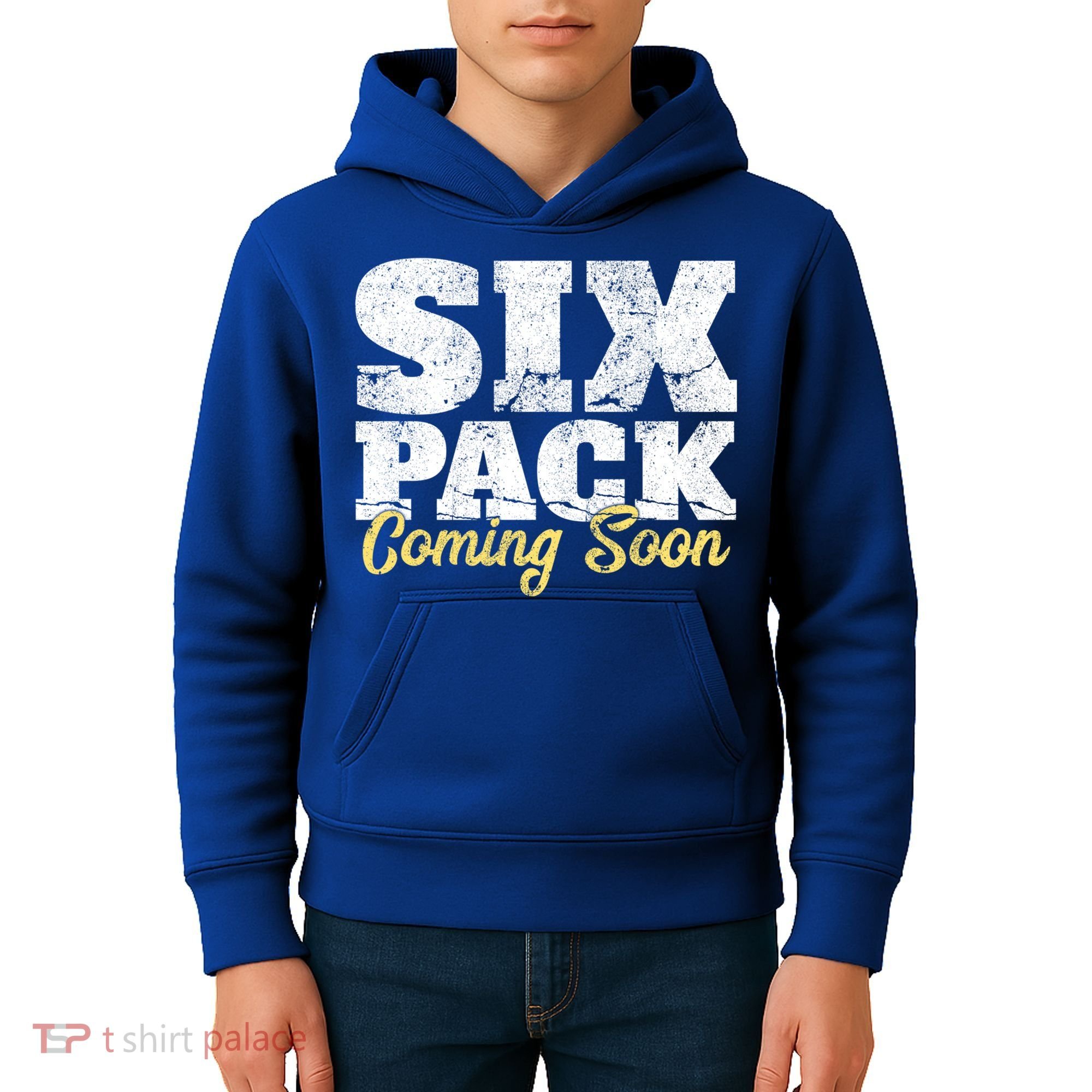 Six Pack Coming Soon Funny Workout Gym Exercise Meaningful Gift Kids Hoodie