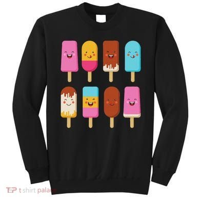 Summer Popsicles Creamsicles Ice Cream Bars With Cute Kawaii Sweatshirt