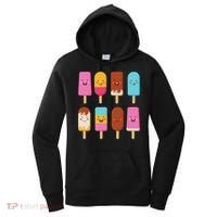 Summer Popsicles Creamsicles Ice Cream Bars With Cute Kawaii Women's Hoodie thumb 0