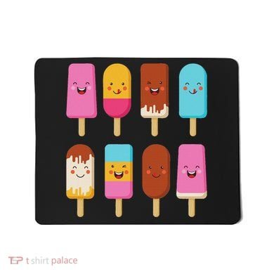 Summer Popsicles Creamsicles Ice Cream Bars With Cute Kawaii Mousepad