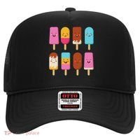 Summer Popsicles Creamsicles Ice Cream Bars With Cute Kawaii Hat thumb 0
