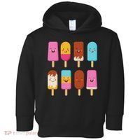 Summer Popsicles Creamsicles Ice Cream Bars With Cute Kawaii Toddler Hoodie thumb 0