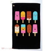 Summer Popsicles Creamsicles Ice Cream Bars With Cute Kawaii Golf Towel thumb 0
