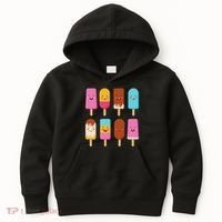 Summer Popsicles Creamsicles Ice Cream Bars With Cute Kawaii Kids Hoodie thumb 0