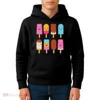 Summer Popsicles Creamsicles Ice Cream Bars With Cute Kawaii Kids Hoodie thumb 4