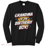 Superhero Party Comics Birthday Grandma Of Birthday Boy Sweatshirt thumb 0