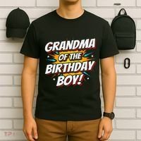 Superhero Party Comics Birthday Grandma Of Birthday Boy T-Shirt thumb 6