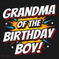 Superhero Party Comics Birthday Grandma Of Birthday Boy Polo thumb 3