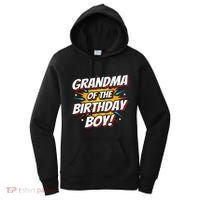 Superhero Party Comics Birthday Grandma Of Birthday Boy Women's Hoodie thumb 0