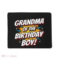 Superhero Party Comics Birthday Grandma Of Birthday Boy Mousepad thumb 0