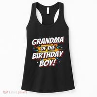 Superhero Party Comics Birthday Grandma Of Birthday Boy Women's Tank Top thumb 0