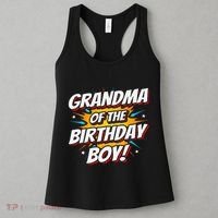 Superhero Party Comics Birthday Grandma Of Birthday Boy Women's Tank Top thumb 3