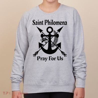 Saint Philomena Catholic St Anchor Image Lily Arrows Women's Sweatshirt
