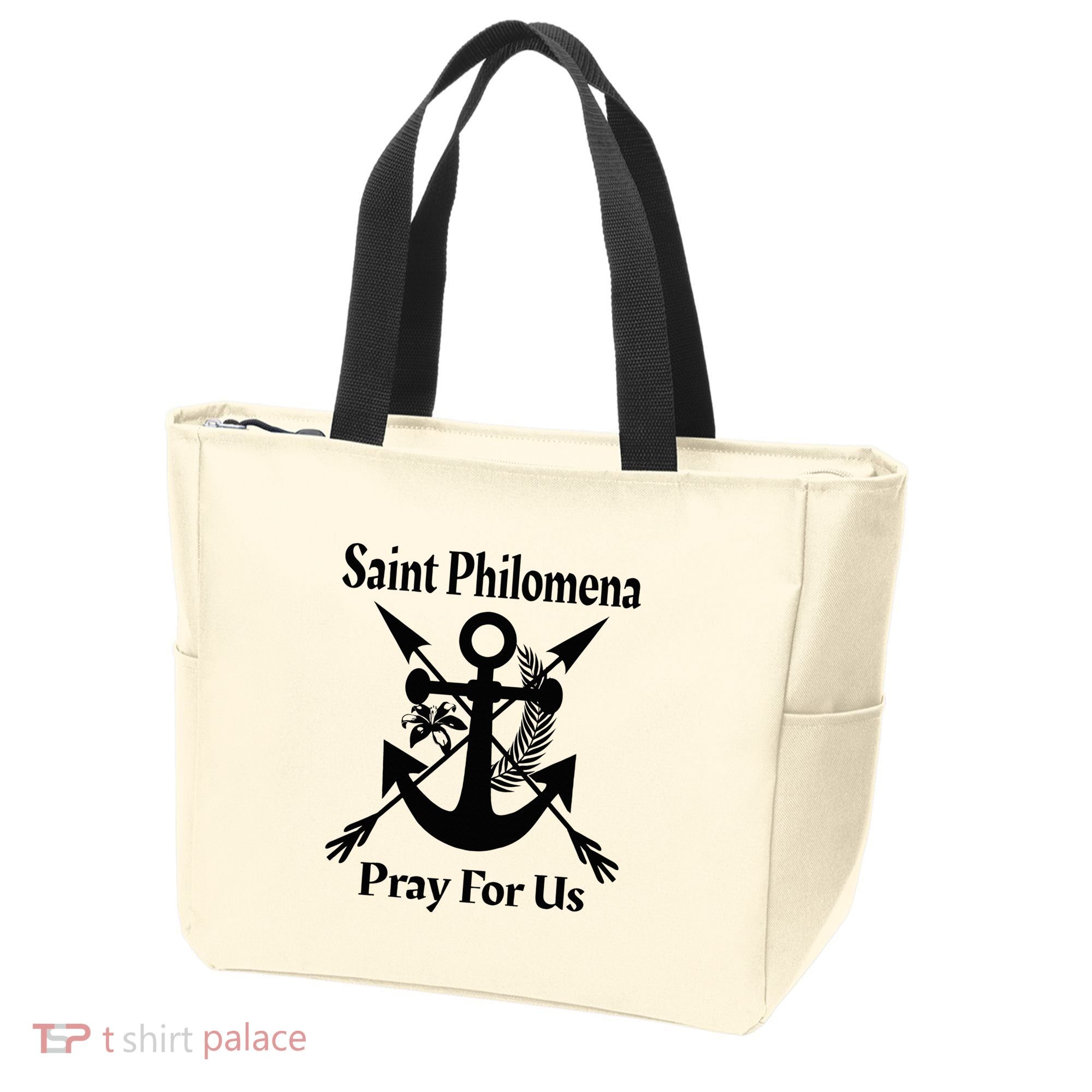 Saint Philomena Catholic St Anchor Image Lily Arrows Tote Bag