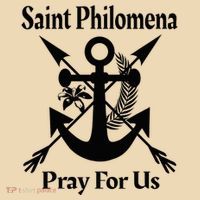 Saint Philomena Catholic St Anchor Image Lily Arrows Tote Bag thumb 4