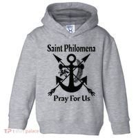 Saint Philomena Catholic St Anchor Image Lily Arrows Toddler Hoodie thumb 0