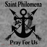 Saint Philomena Catholic St Anchor Image Lily Arrows Toddler Hoodie thumb 2