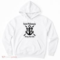 Saint Philomena Catholic St Anchor Image Lily Arrows Hoodie thumb 0