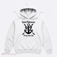 Saint Philomena Catholic St Anchor Image Lily Arrows Hoodie thumb 0