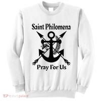 Saint Philomena Catholic St Anchor Image Lily Arrows Sweatshirt thumb 0