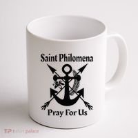 Saint Philomena Catholic St Anchor Image Lily Arrows Coffee Mug thumb 1