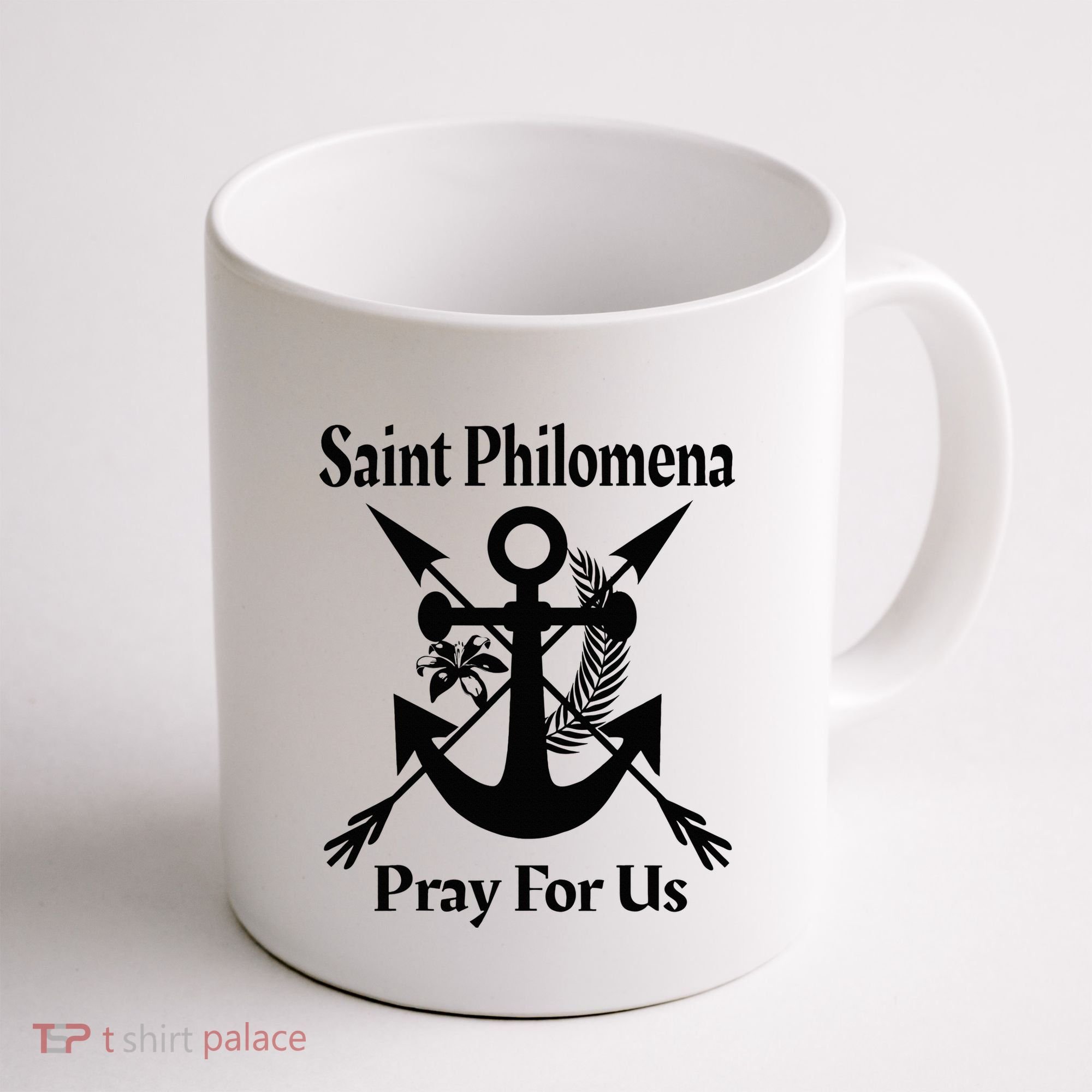 Saint Philomena Catholic St Anchor Image Lily Arrows Coffee Mug