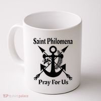 Saint Philomena Catholic St Anchor Image Lily Arrows Coffee Mug thumb 0