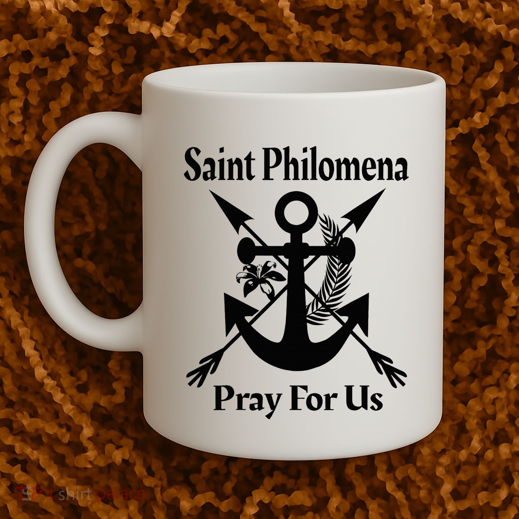 Saint Philomena Catholic St Anchor Image Lily Arrows Coffee Mug