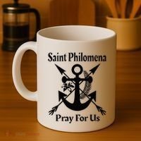 Saint Philomena Catholic St Anchor Image Lily Arrows Coffee Mug thumb 4