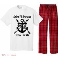 Saint Philomena Catholic St Anchor Image Lily Arrows Pajama Set thumb 0