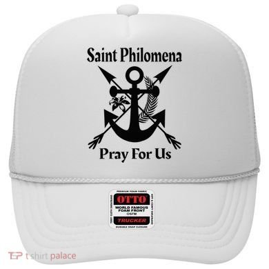 Saint Philomena Catholic St Anchor Image Lily Arrows Hat