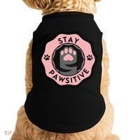 Stay Pawsitive Cat Stay Pawsitive Cute Gift Doggie Tank thumb 0