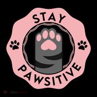 Stay Pawsitive Cat Stay Pawsitive Cute Gift Doggie Tank thumb 4