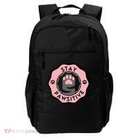 Stay Pawsitive Cat Stay Pawsitive Cute Gift Backpack thumb 0