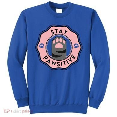 Stay Pawsitive Cat Stay Pawsitive Cute Gift Sweatshirt