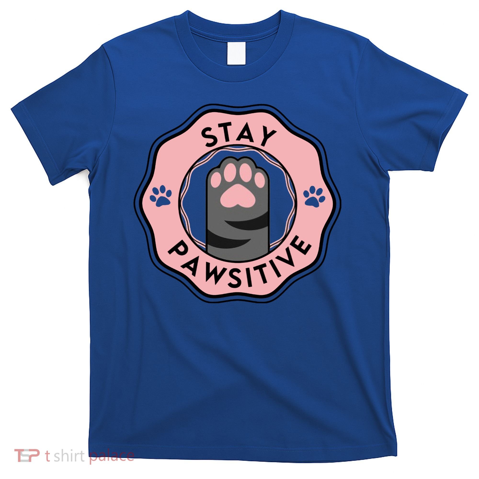 Stay Pawsitive Cat Stay Pawsitive Cute Gift T-Shirt