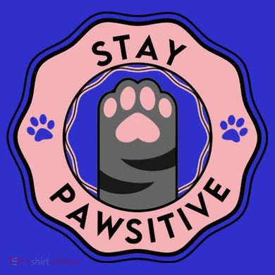 Stay Pawsitive Cat Stay Pawsitive Cute Gift Stripe Pom Pom Beanie