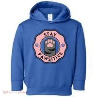 Stay Pawsitive Cat Stay Pawsitive Cute Gift Toddler Hoodie thumb 0