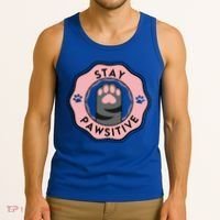 Stay Pawsitive Cat Stay Pawsitive Cute Gift Tank Top thumb 3